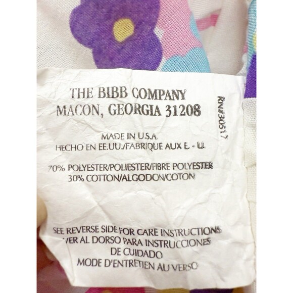 Barbie Vintage Floral Pillow Sham Ruffled Edge USA Made by The Bibb Company 1996 - Picture 4 of 11